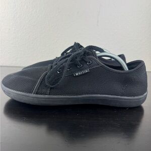 WHITIN Men’s Wide Minimalist Barefoot Sneakers Black Wide Toe Box Sz. 42 US 8.5